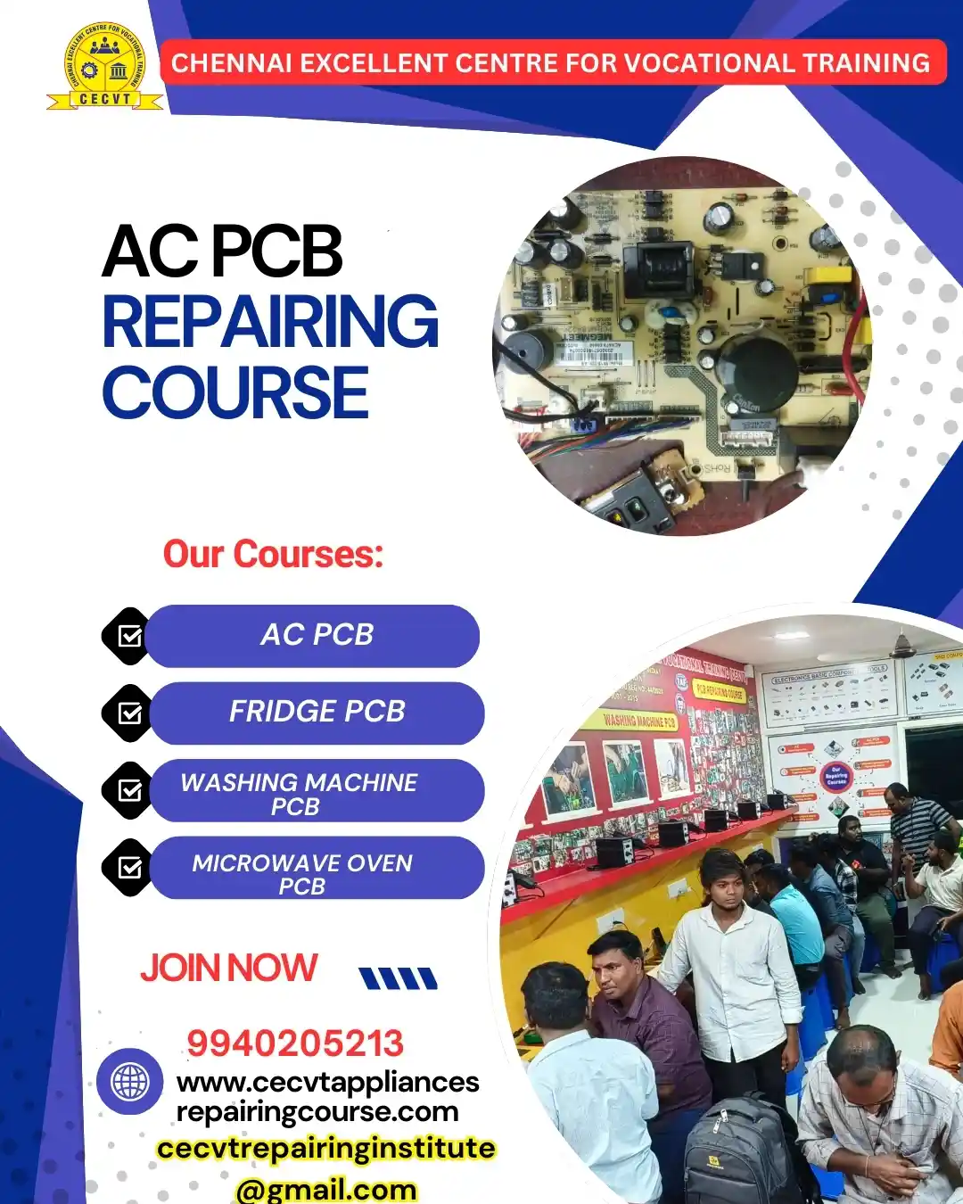 AC PCB Board Mechanic Course in Telangana
