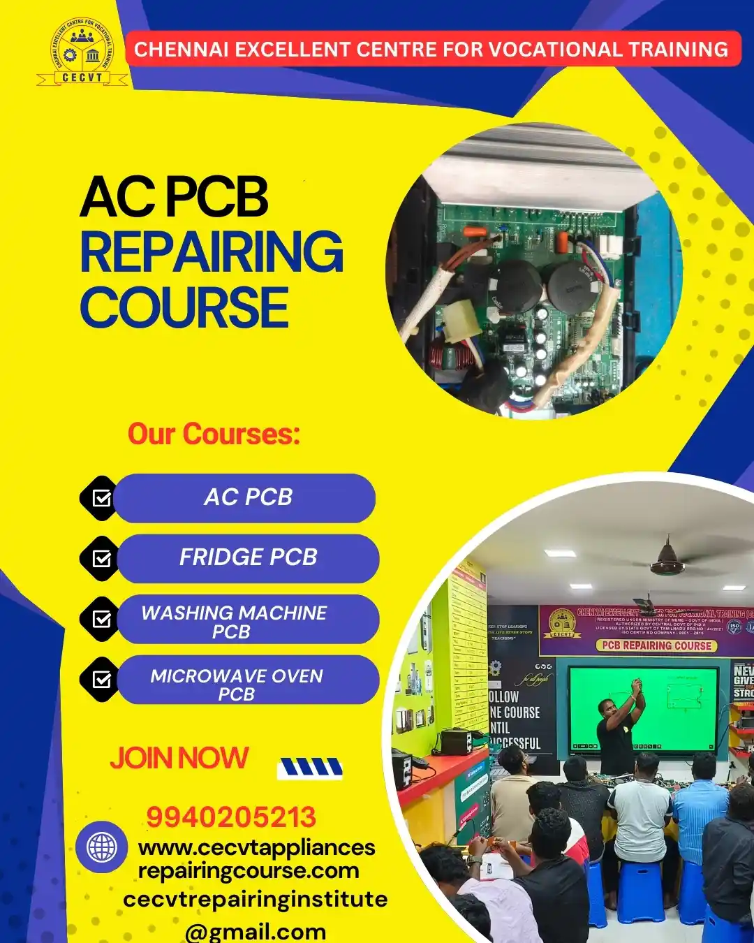 AC PCB Board Mechanic Course in Tripura 
