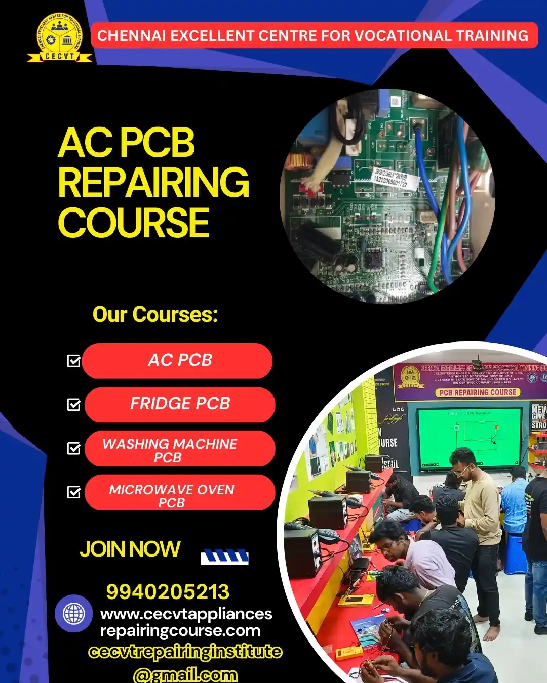AC PCB Board Mechanic Course in Tripura 
