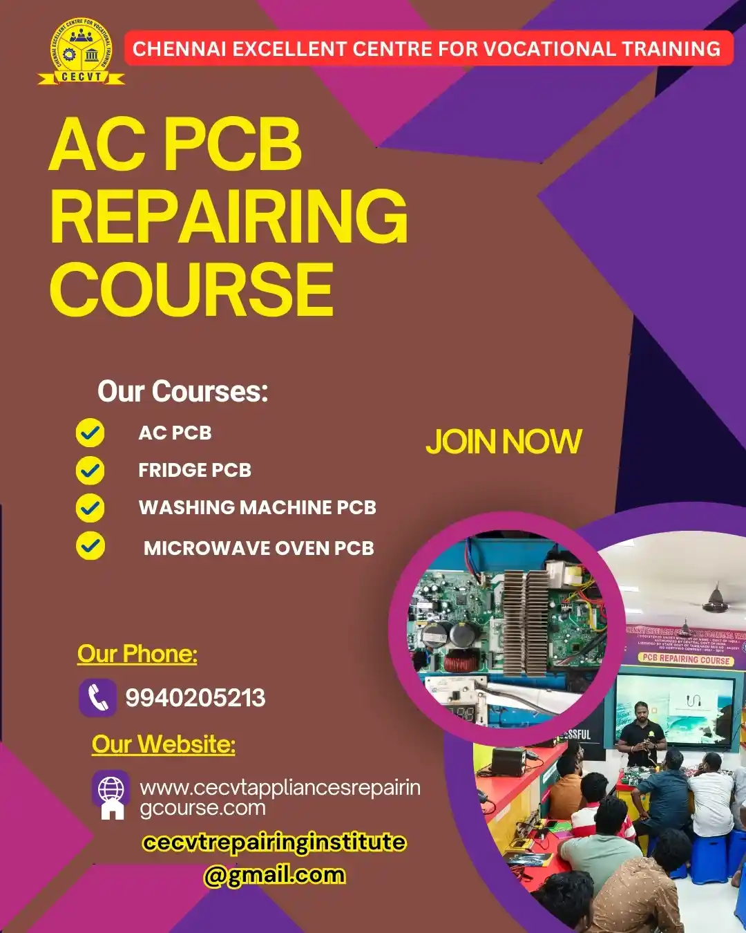AC PCB Board Mechanic Course in Tripura 