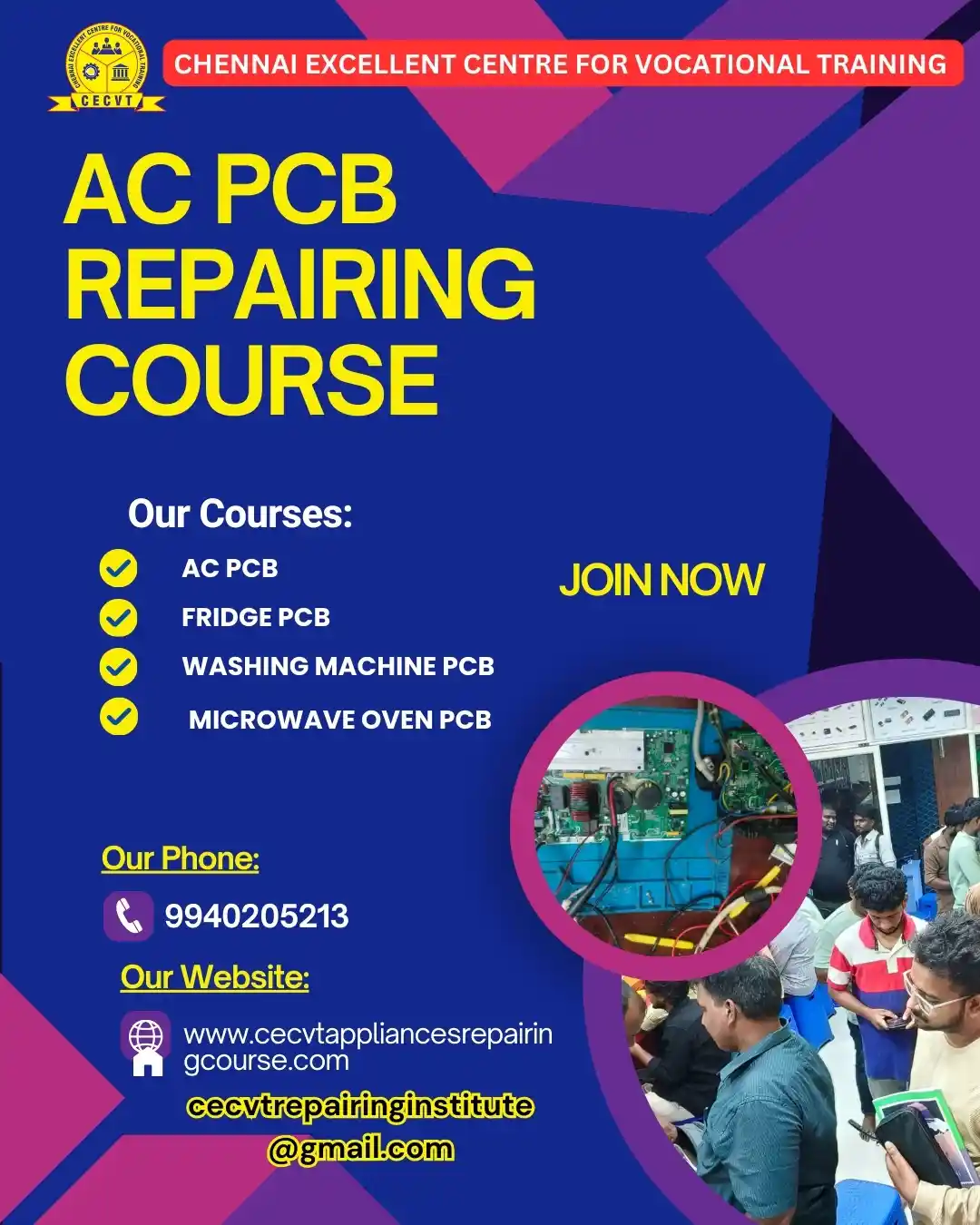 AC PCB Board Mechanic Course in Uttar Pradesh