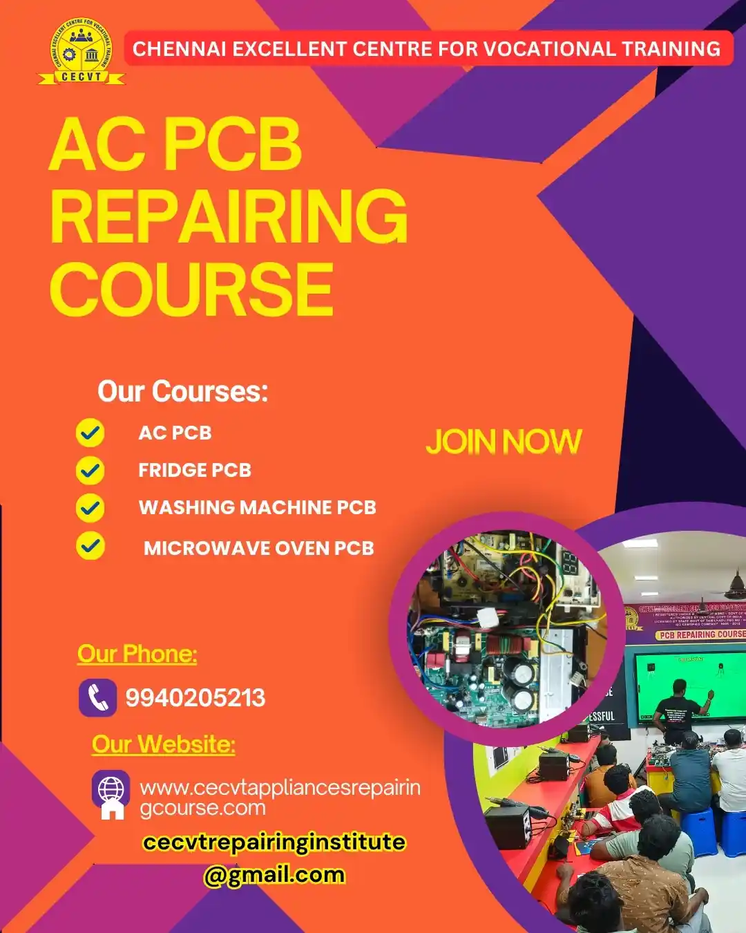 AC PCB Board Mechanic Course in Uttar Pradesh