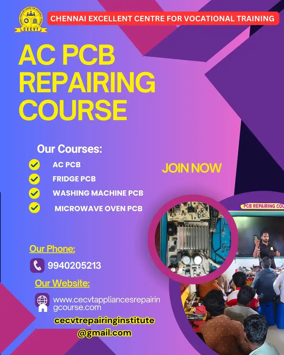 AC PCB Board Mechanic Course in Uttar Pradesh