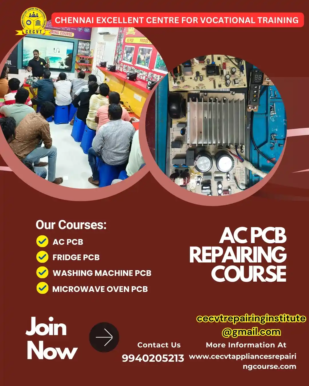 AC PCB Board Mechanic Course in Uttar Pradesh