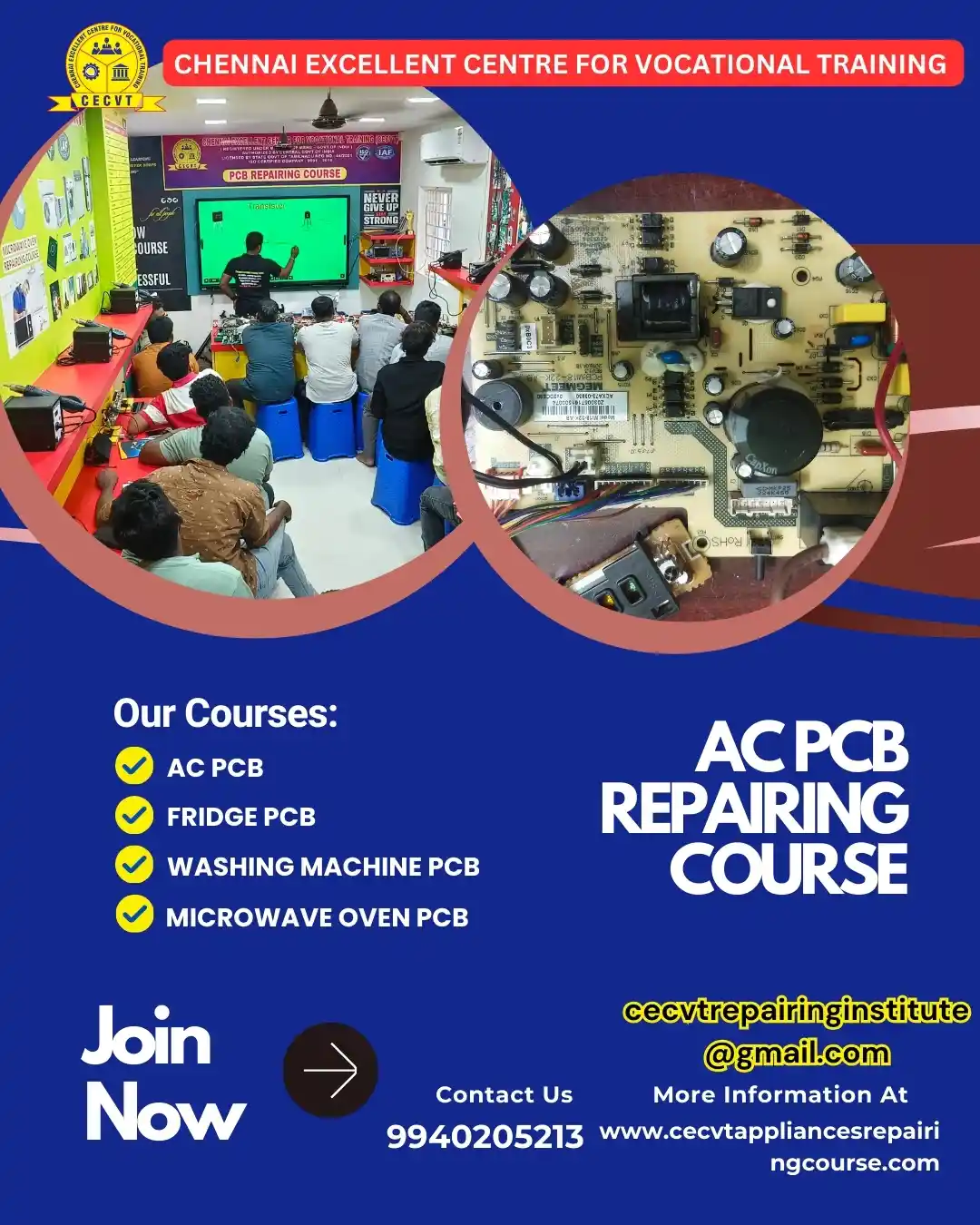 AC PCB Board Mechanic Course in Uttar Pradesh