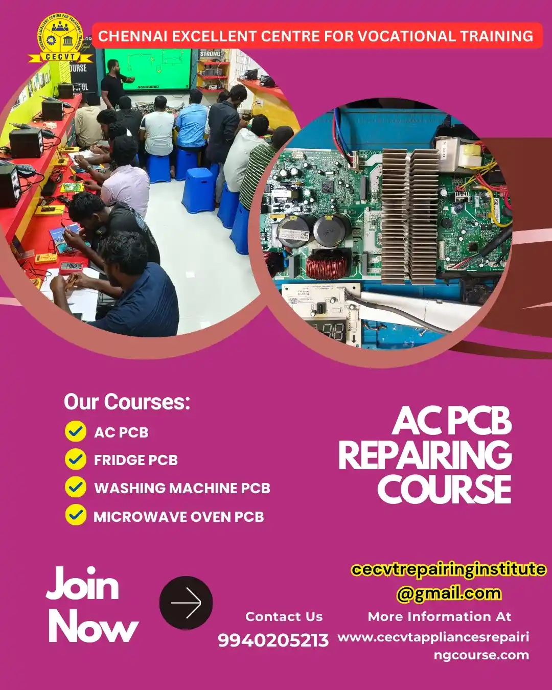 AC PCB Board Mechanic Course in Uttarakhand