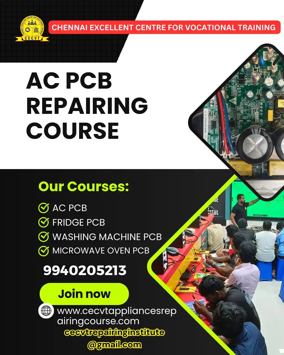 AC PCB Board Mechanic Course in Angul  Odisha