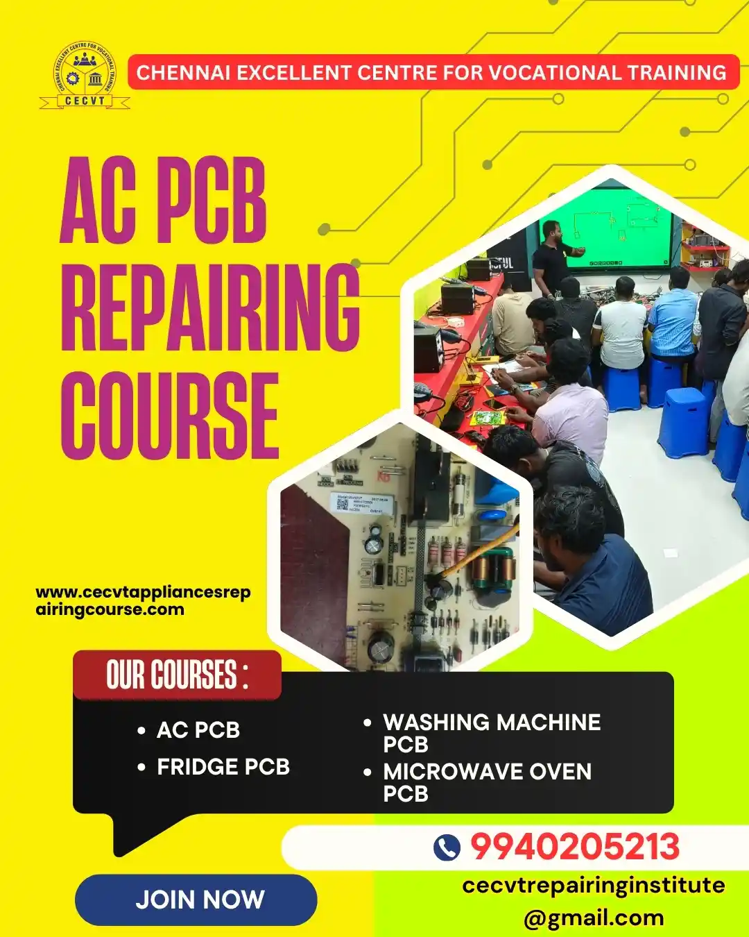 AC PCB Board Mechanic Course in Bargarh  Odisha