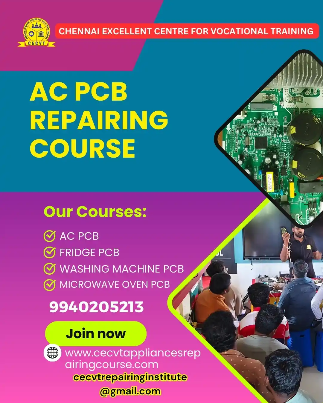 AC PCB Board Mechanic Course in Bargarh  Odisha