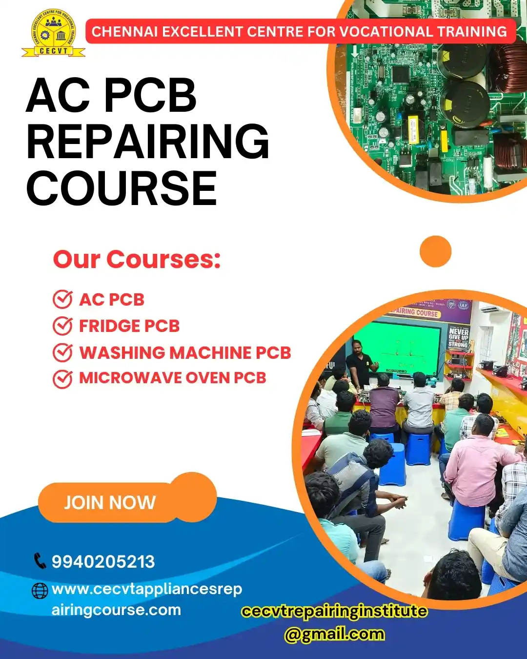 AC PCB Board Mechanic Course in Bargarh  Odisha