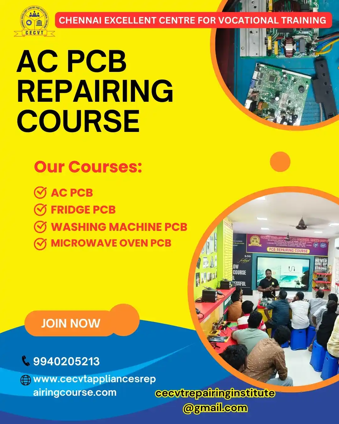 AC PCB Board Mechanic Course in Bargarh  Odisha
