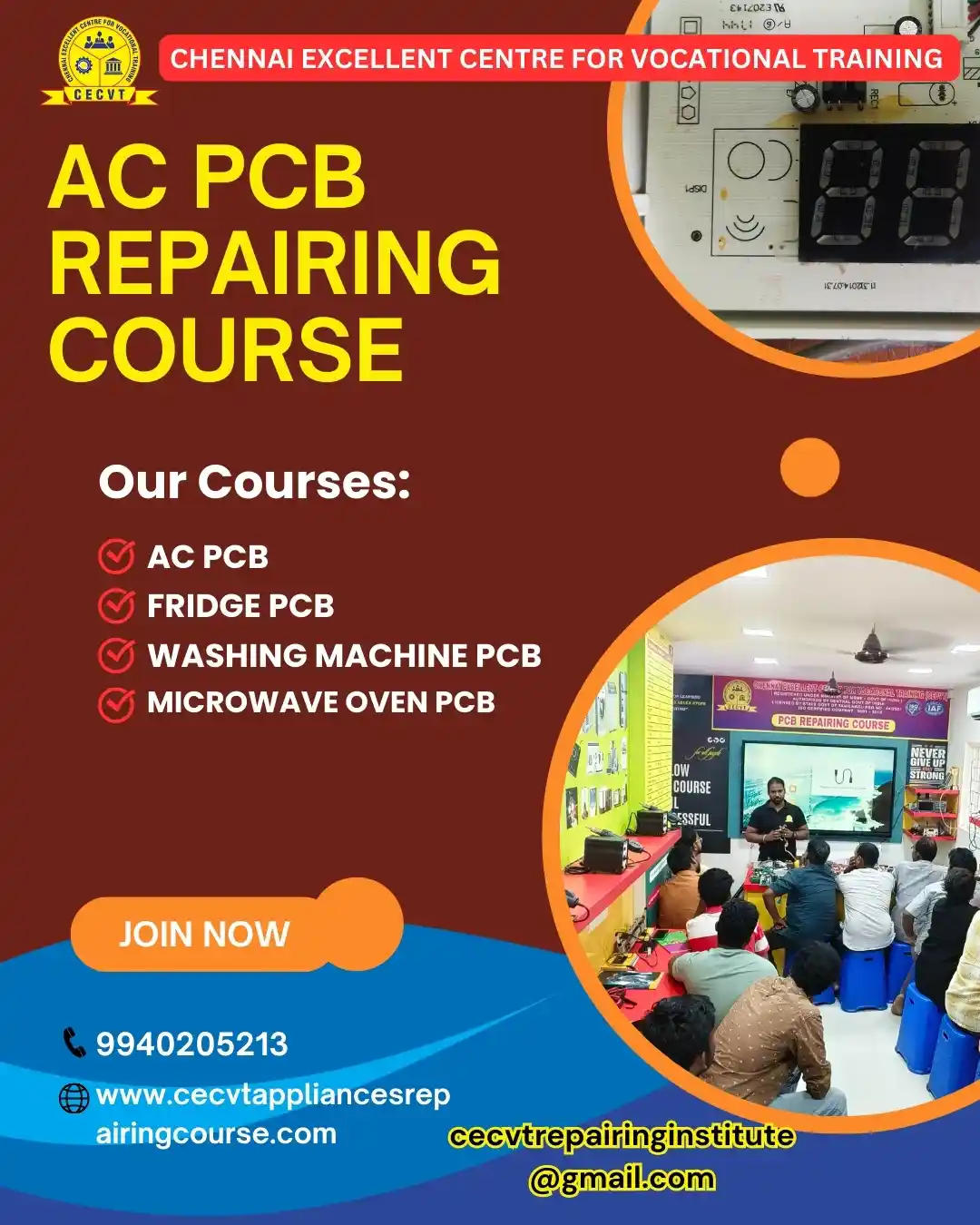 AC PCB Board Mechanic Course in Bargarh  Odisha