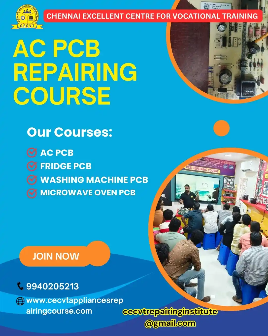AC PCB Board Mechanic Course in Bhadrak  Odisha