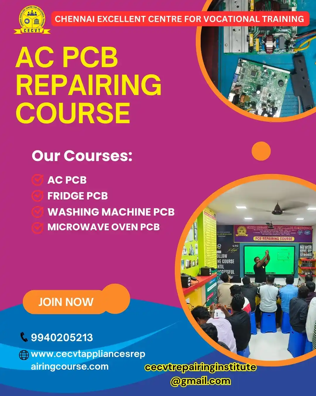 AC PCB Board Mechanic Course in Bhadrak  Odisha