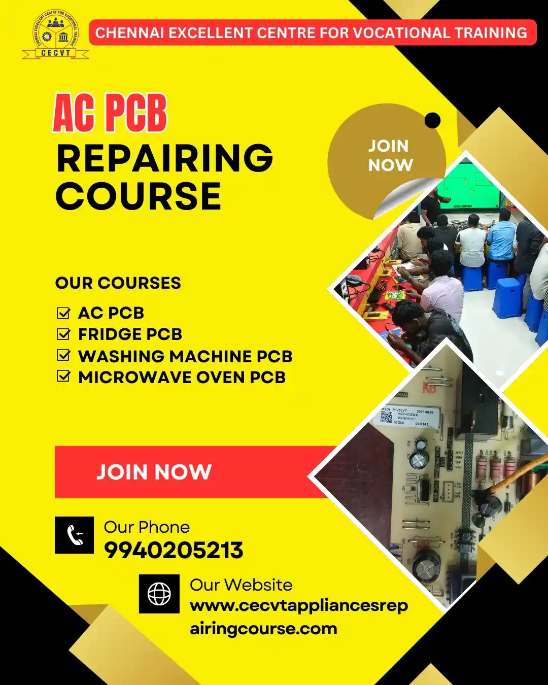 AC PCB Board Mechanic Course in Bhadrak  Odisha