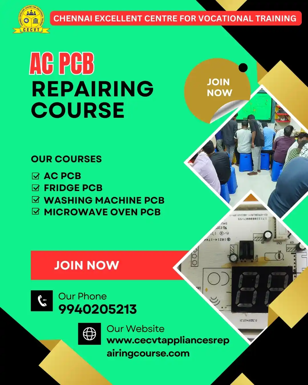 AC PCB Board Mechanic Course in Bhadrak  Odisha