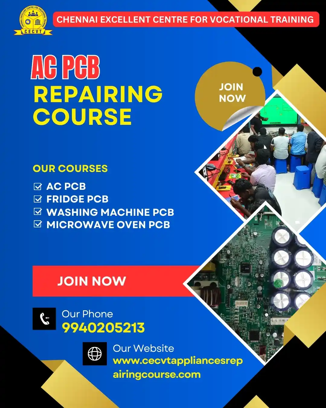 AC PCB Board Mechanic Course in Boudh Odisha