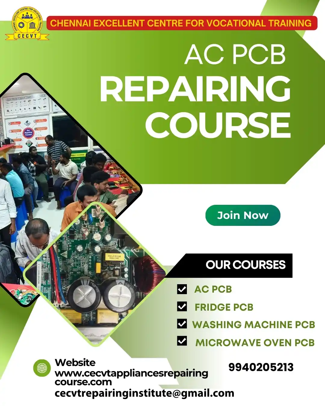 AC PCB Board Mechanic Course in Cooch Behar