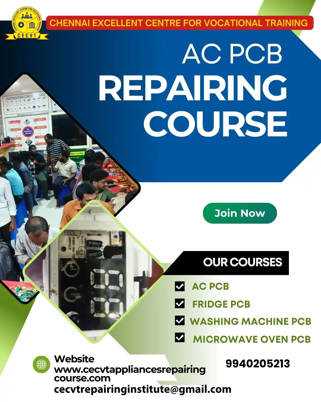 AC PCB Board Mechanic Course in Cooch Behar