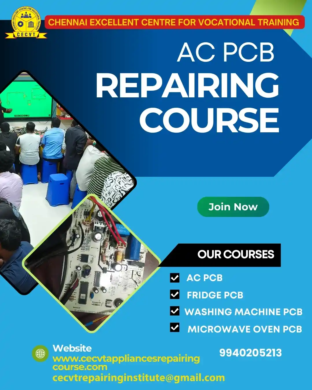 AC PCB Board Mechanic Course in Gonda Uttar Pradesh