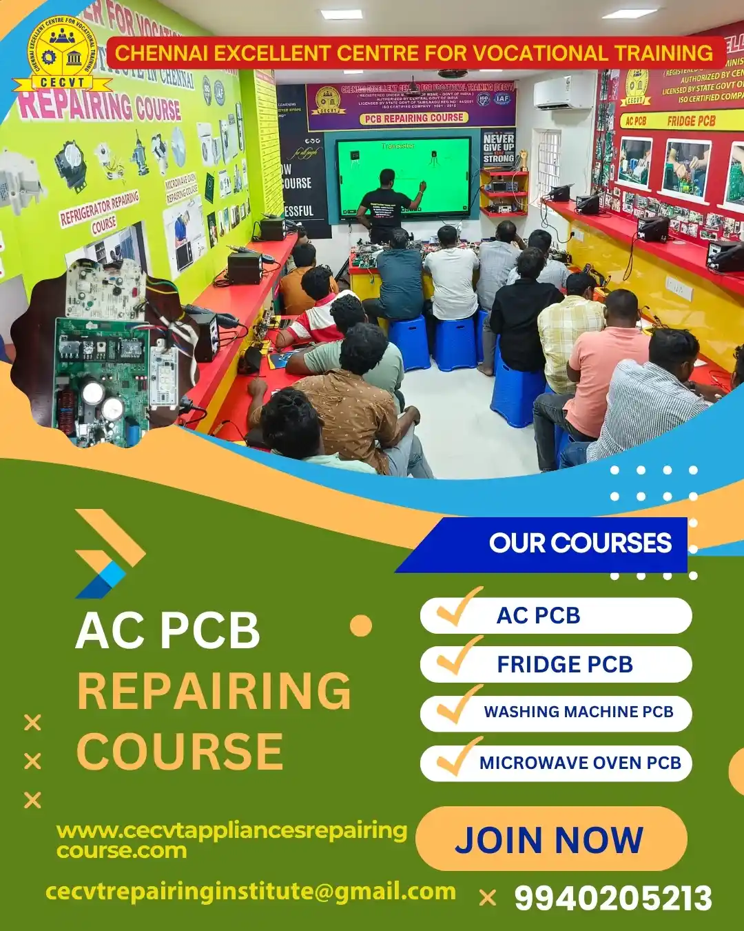 AC PCB Board Mechanic Course in Gonda Uttar Pradesh