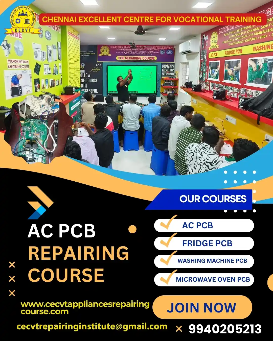 AC PCB Board Mechanic Course in darjeeling West Bengal