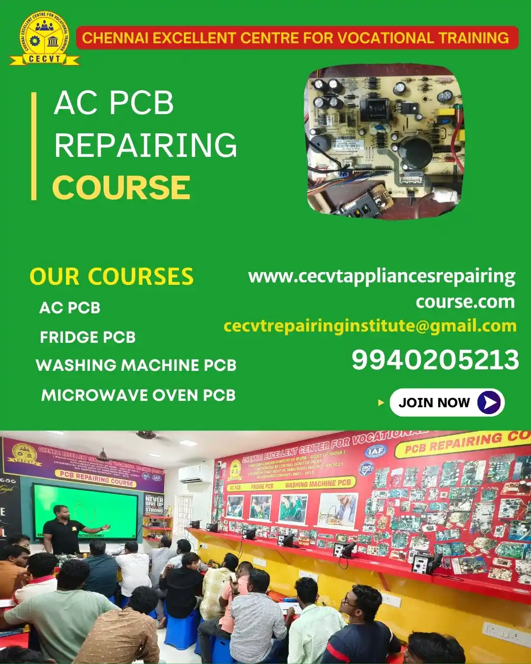AC PCB Board Mechanic Course in Hooghly West Bengal