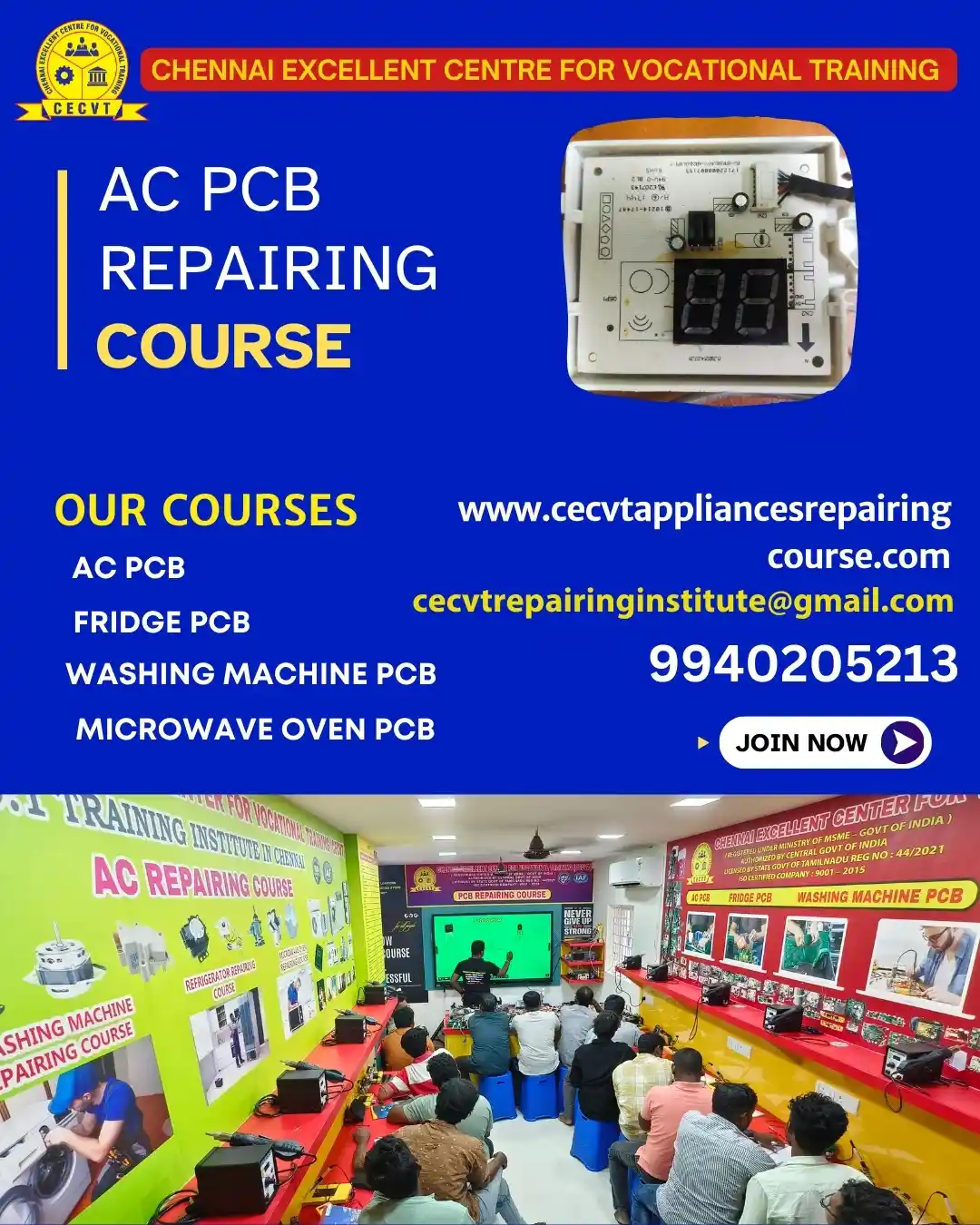 AC PCB Board Mechanic Course in Hooghly West Bengal