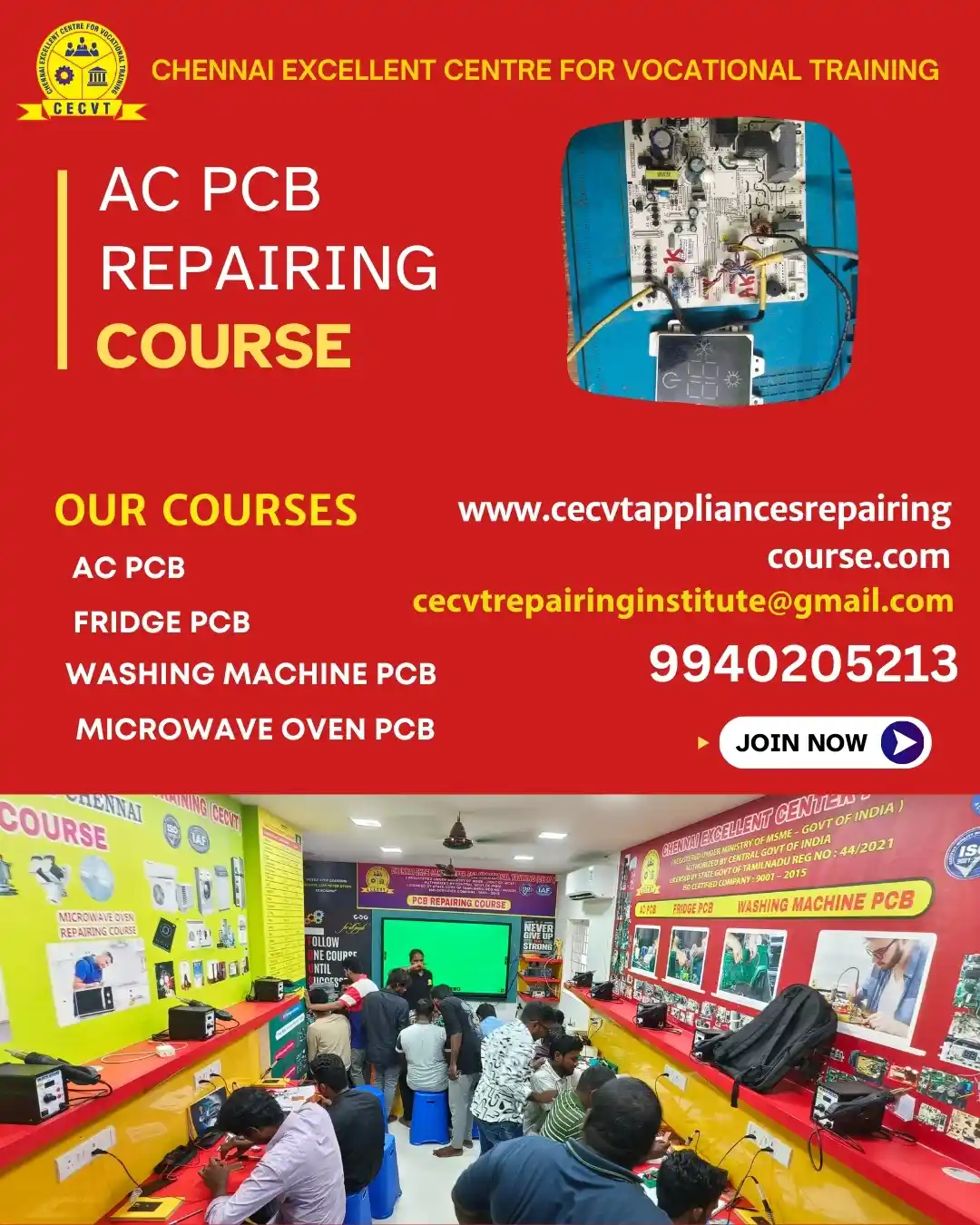 AC PCB Board Mechanic Course in Hooghly West Bengal