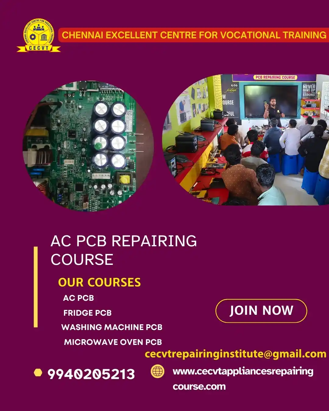 AC PCB Board Mechanic Course in Howrah West Bengal