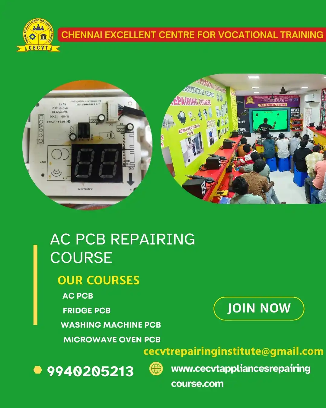 AC PCB Board Mechanic Course in Howrah West Bengal