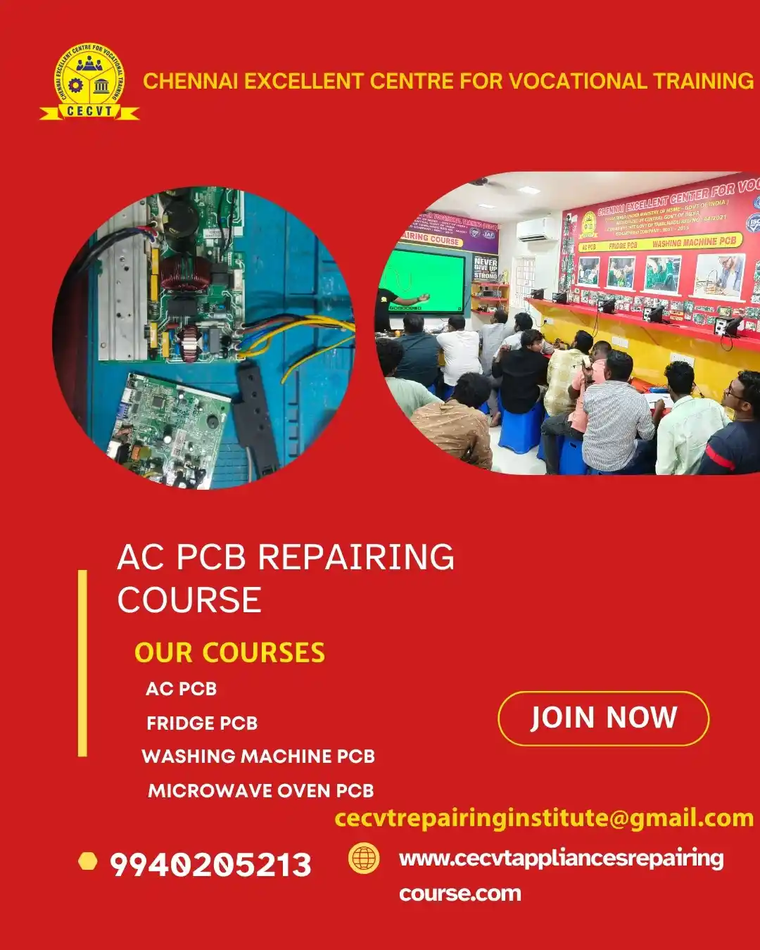 AC PCB Board Mechanic Course in Howrah West Bengal