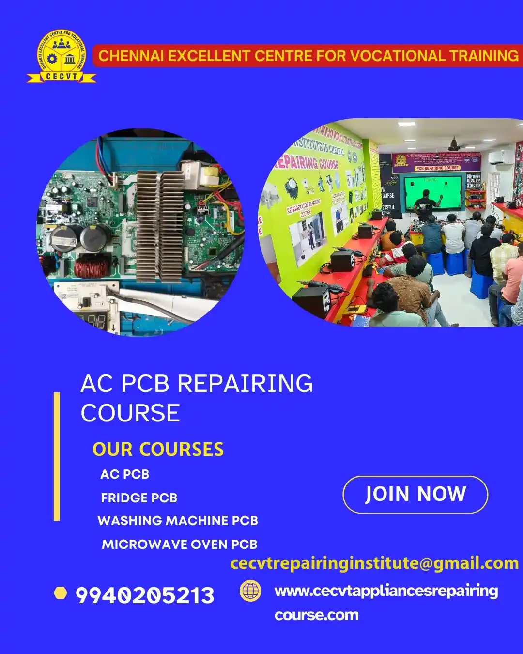 AC PCB Board Mechanic Course in Howrah West Bengal