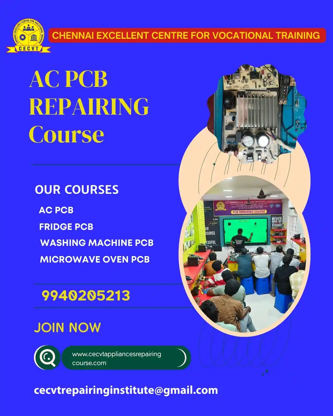 AC PCB Board Mechanic Course in Howrah West Bengal