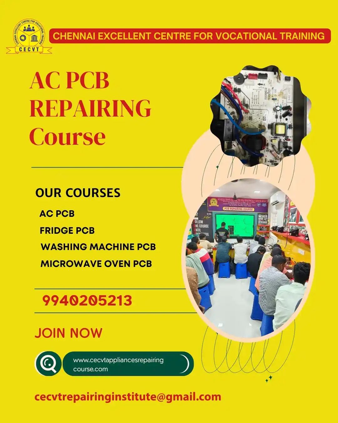 AC PCB Board Mechanic Course in Jalpaiguri West Bengal