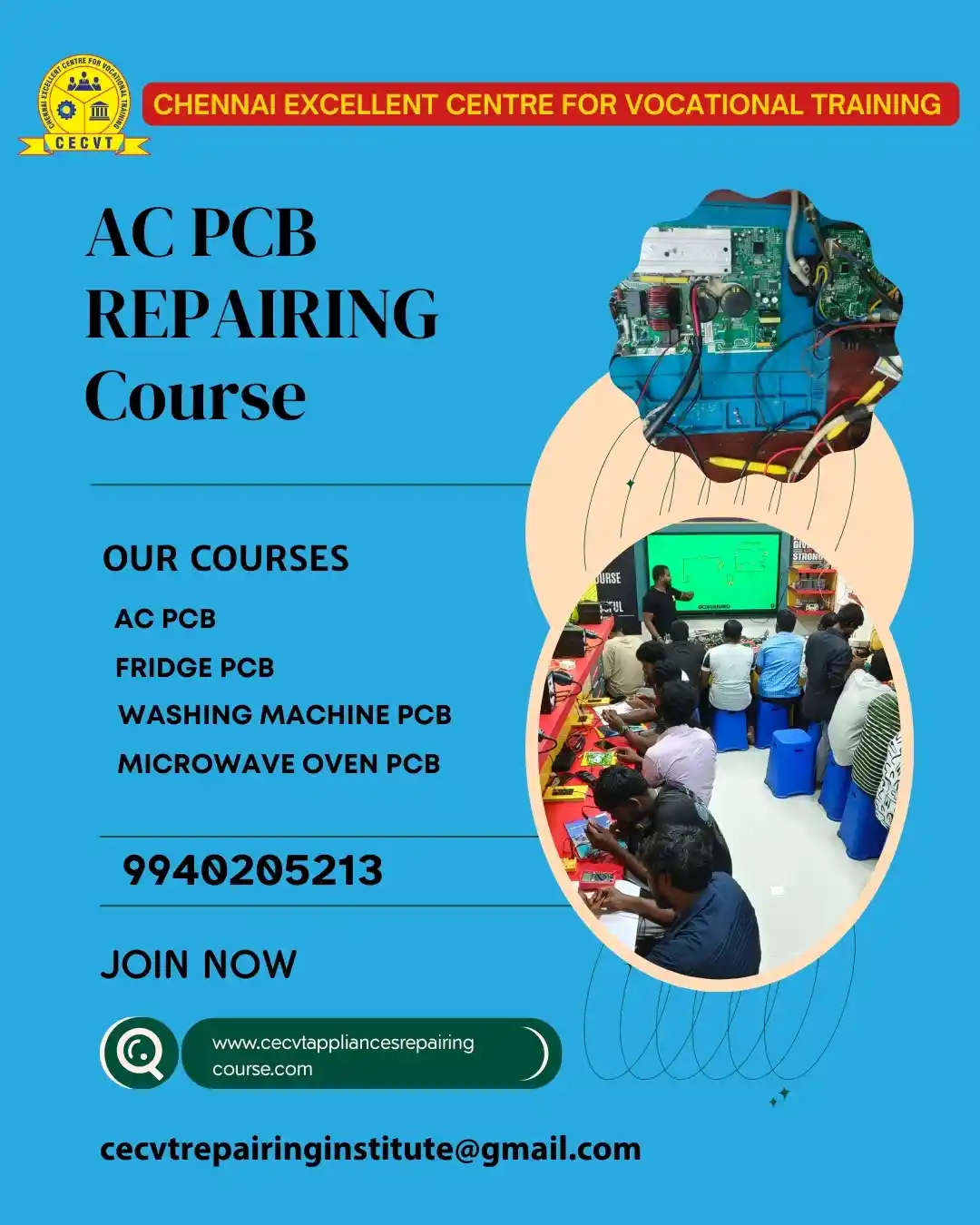 AC PCB Board Mechanic Course in Jalpaiguri West Bengal