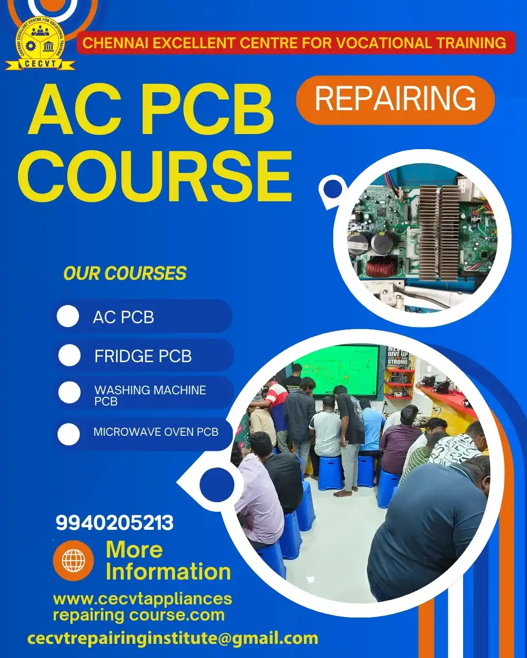 AC PCB Board Mechanic Course in Jhargram West Bengal
