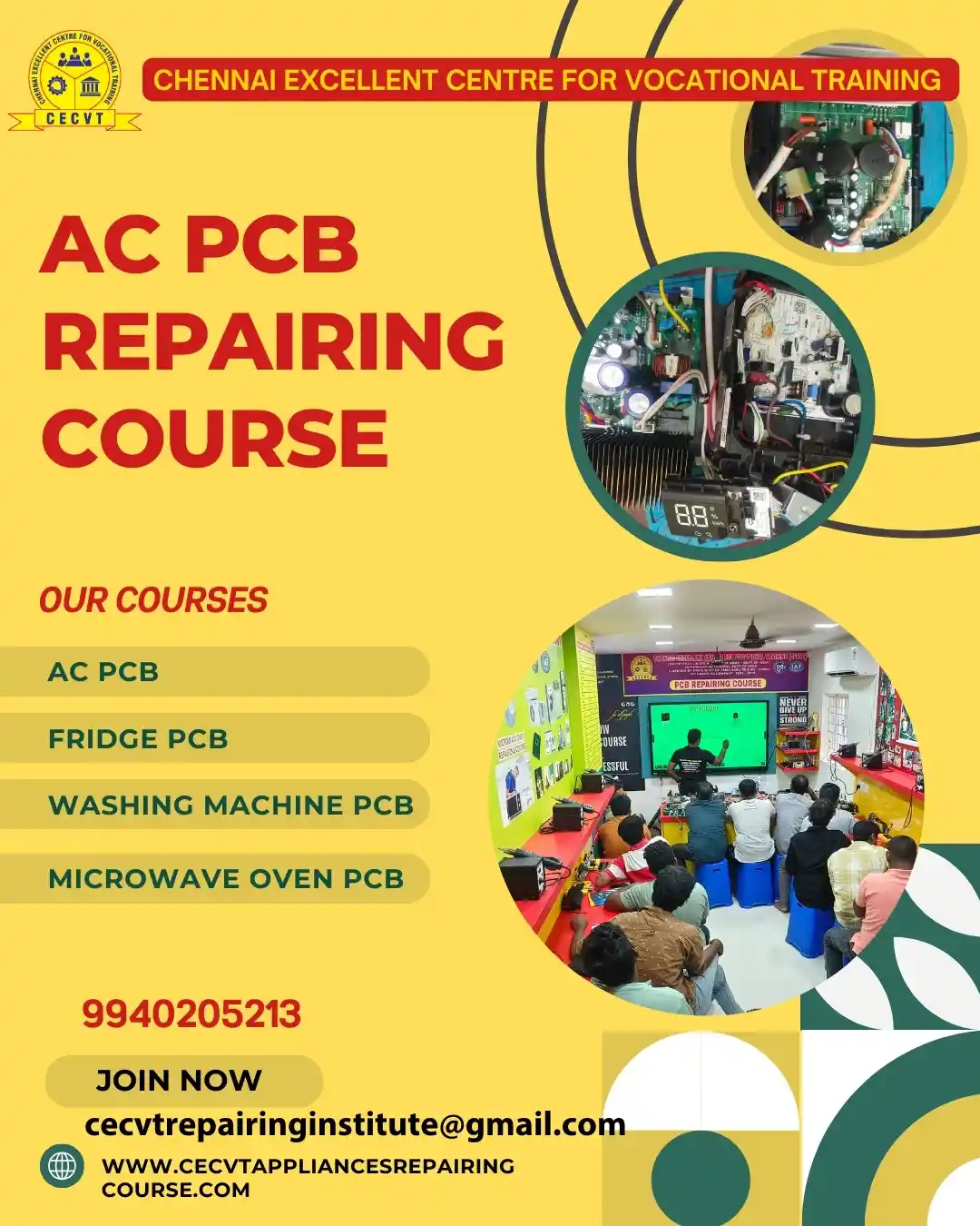AC PCB Board Mechanic Course in Kalimpong West Bengal