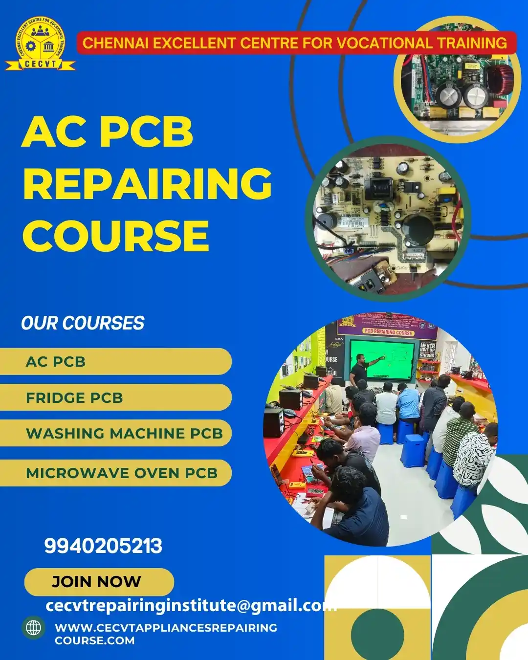 AC PCB Board Mechanic Course in Kalimpong West Bengal