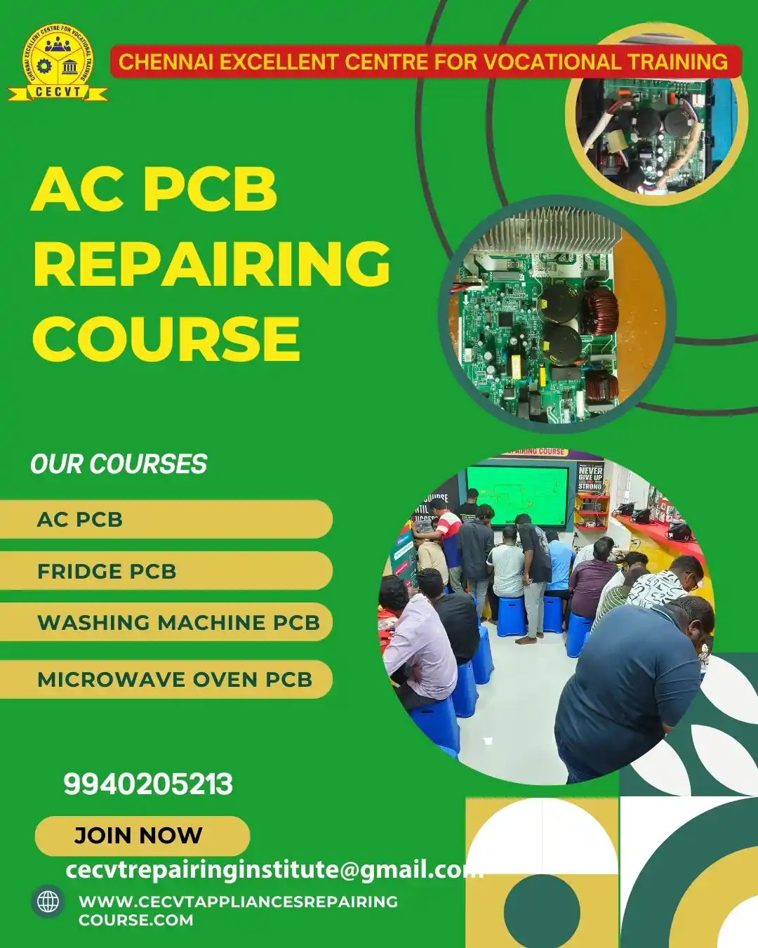 AC PCB Board Mechanic Course in Kalimpong West Bengal