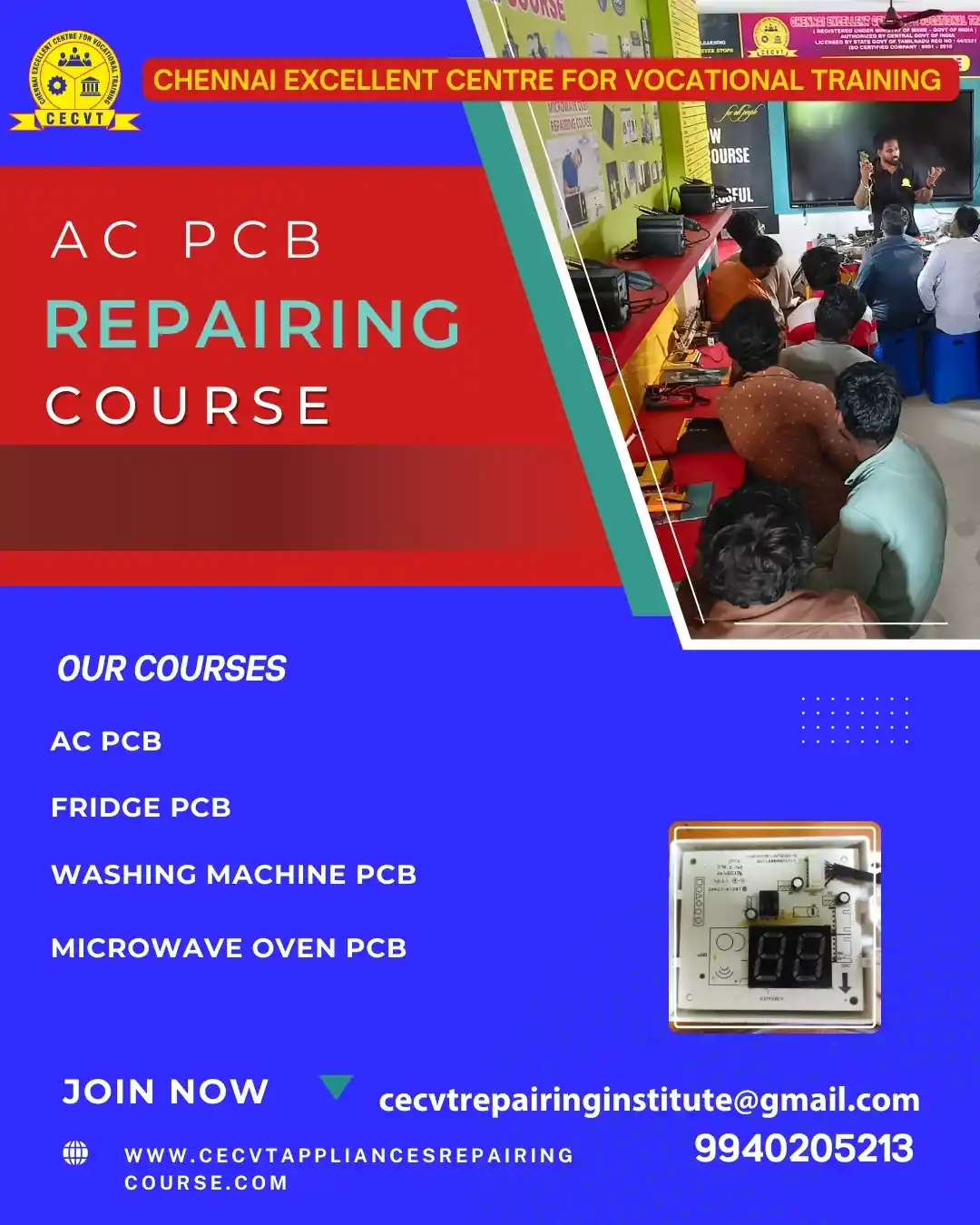 AC PCB Board Mechanic Course in Kolkata