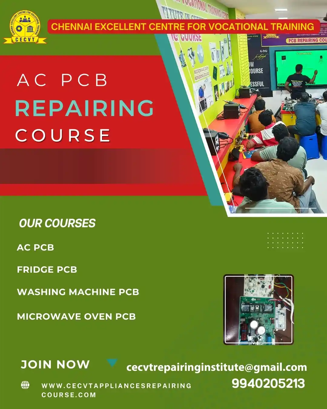 AC PCB Board Mechanic Course in Kolkata