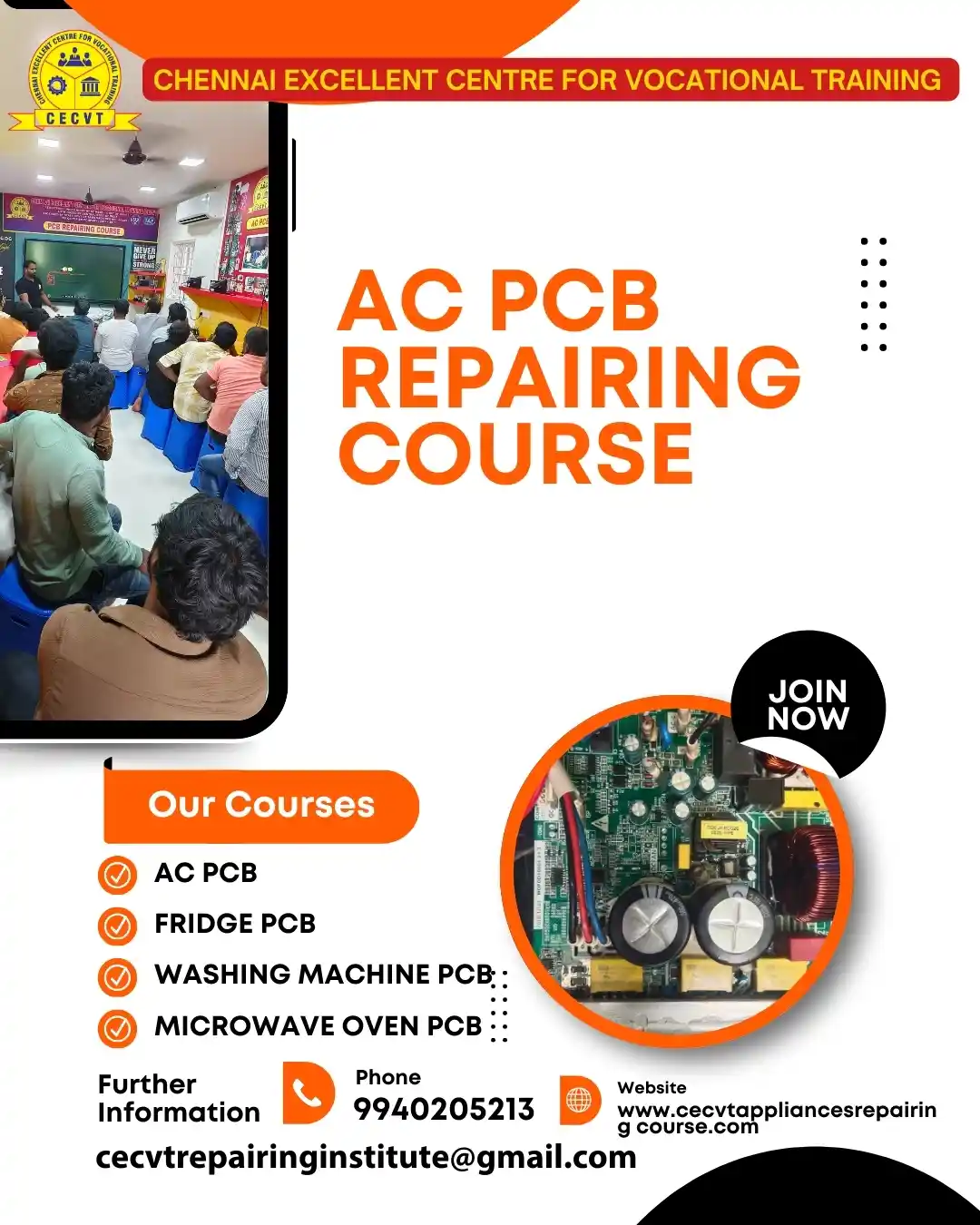 AC PCB Board Mechanic Course in Maldah