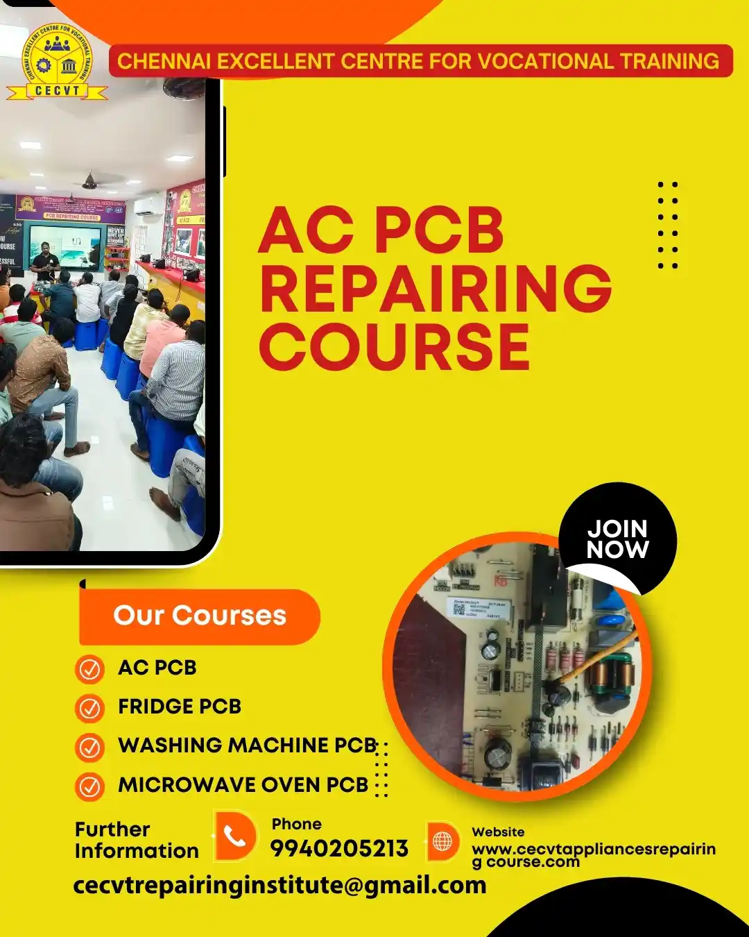 AC PCB Board Mechanic Course in Maldah