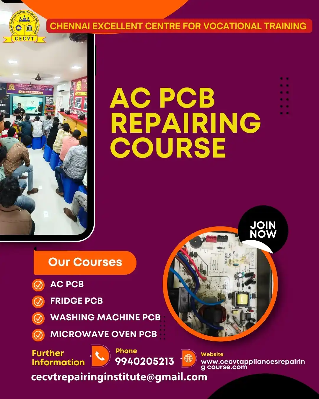 AC PCB Board Mechanic Course in Maldah