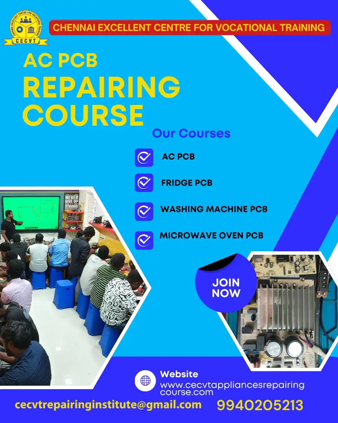 AC PCB Board Mechanic Course in Nadia