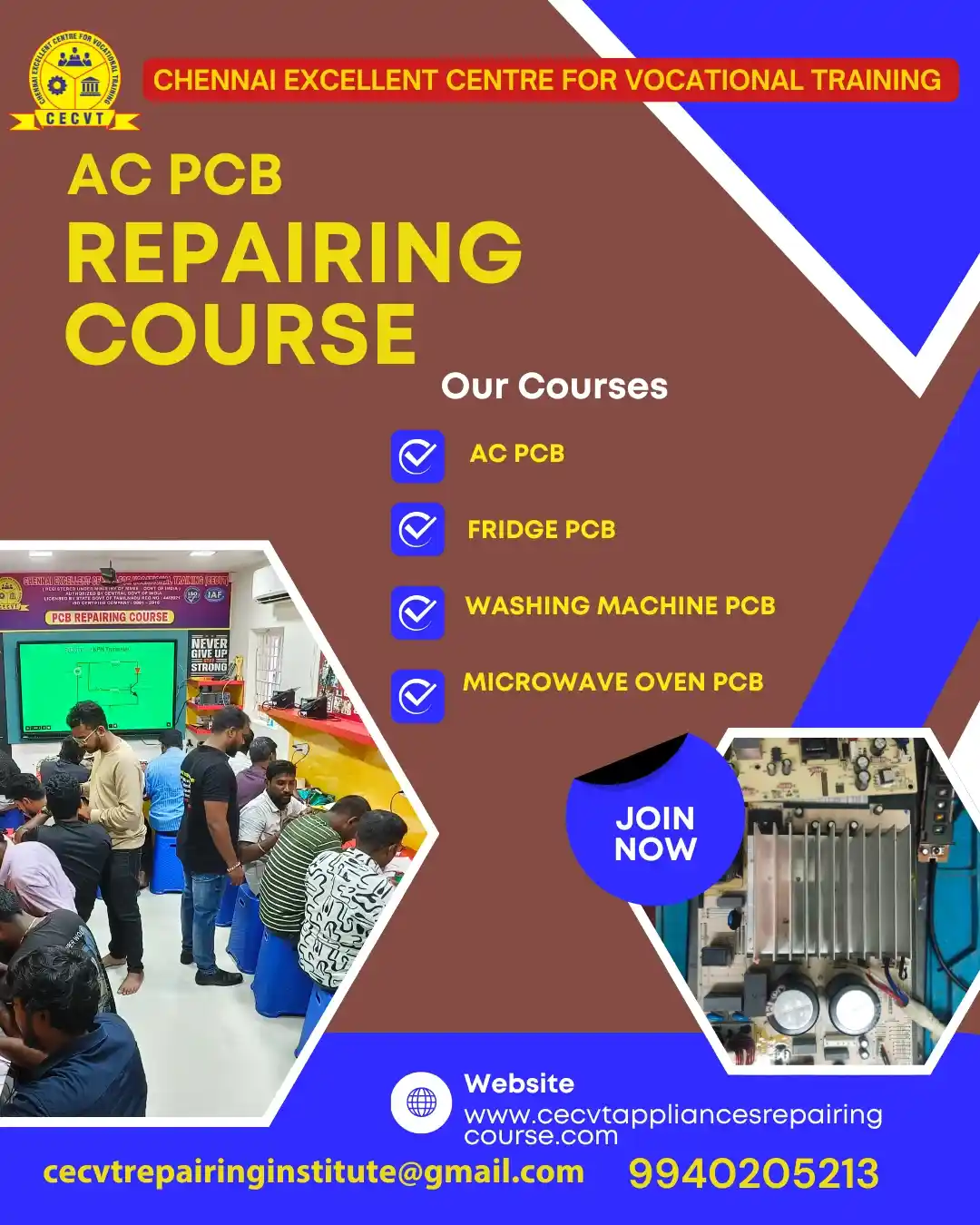 AC PCB Board Mechanic Course in Nadia