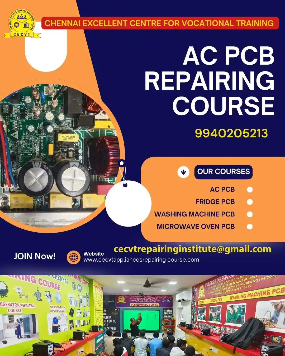 AC PCB Board Mechanic Course in Nadia