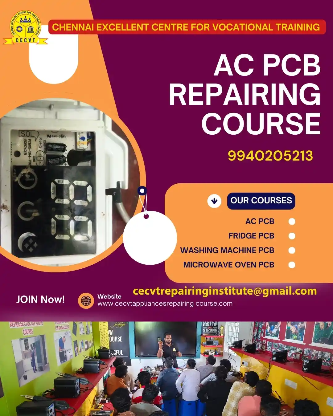 AC PCB Board Mechanic Course in Nadia