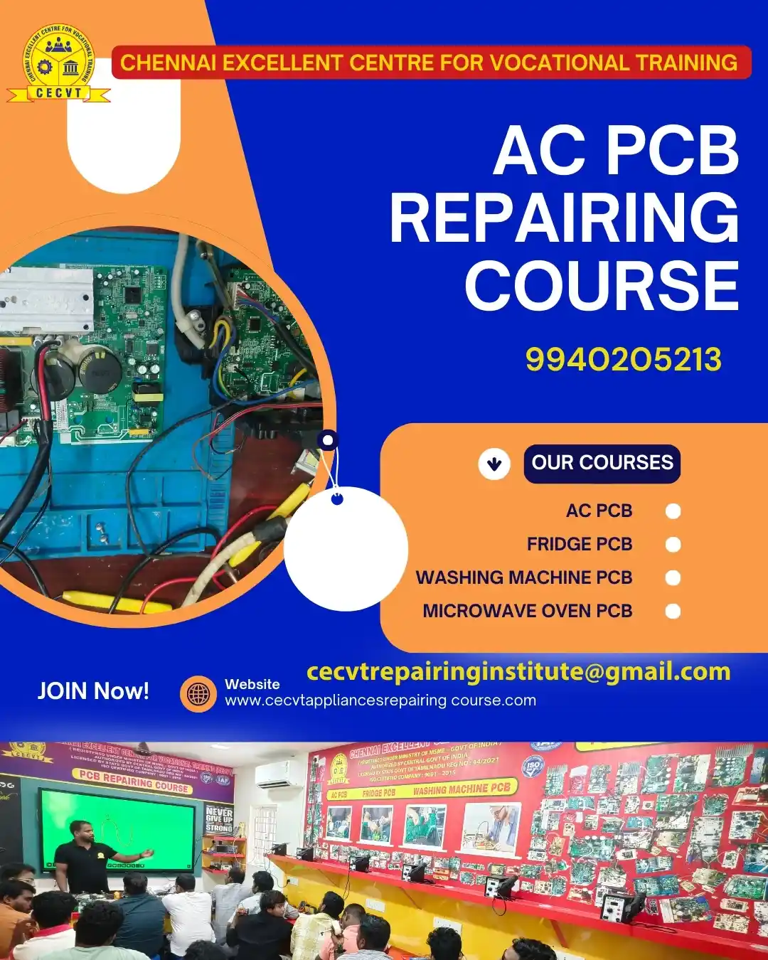 AC PCB Board Mechanic Course in Nadia